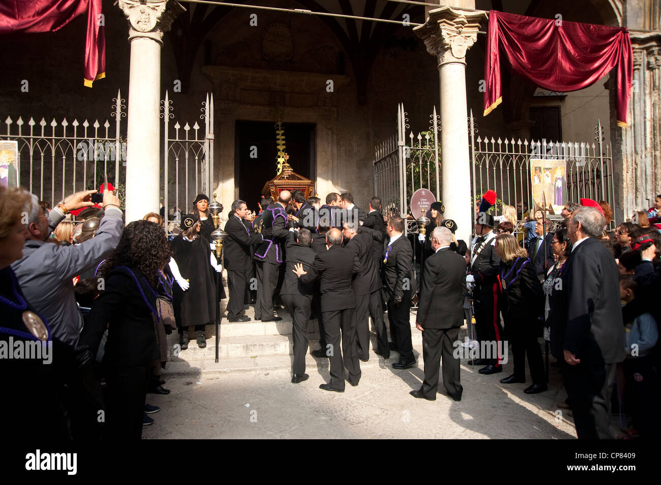 Palermo, Sicily, Italy - Traditional Easter celebrations during Holy Friday. Stock Photo