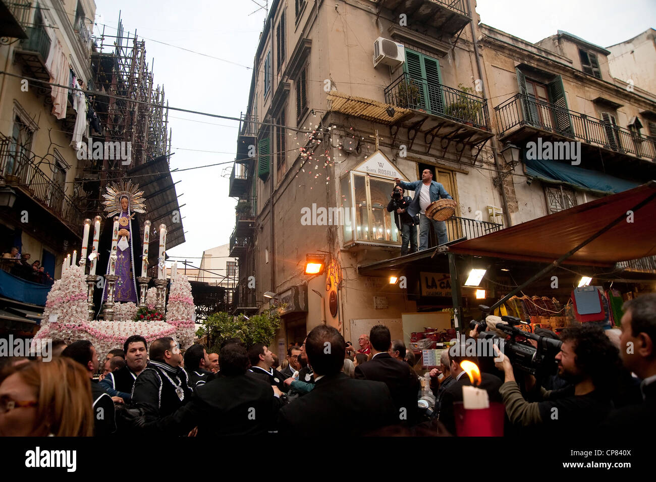 Palermo, Sicily, Italy - Traditional Easter celebrations during Holy Friday. Stock Photo