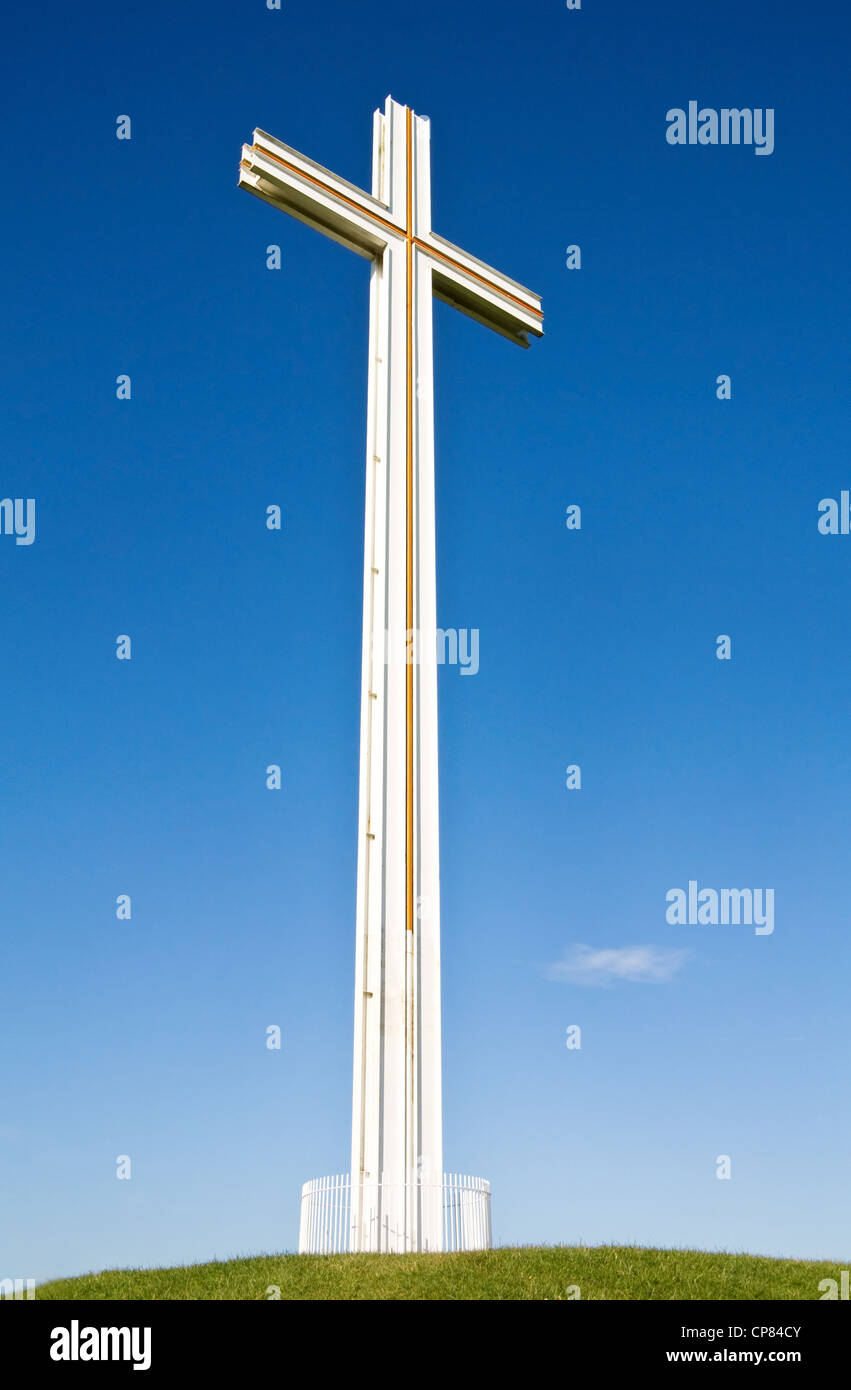 The Papal Cross in Phoenix Park, Dublin - Christian monument of Hope, erected for the 1979 visit of Pope John Paul II Stock Photo