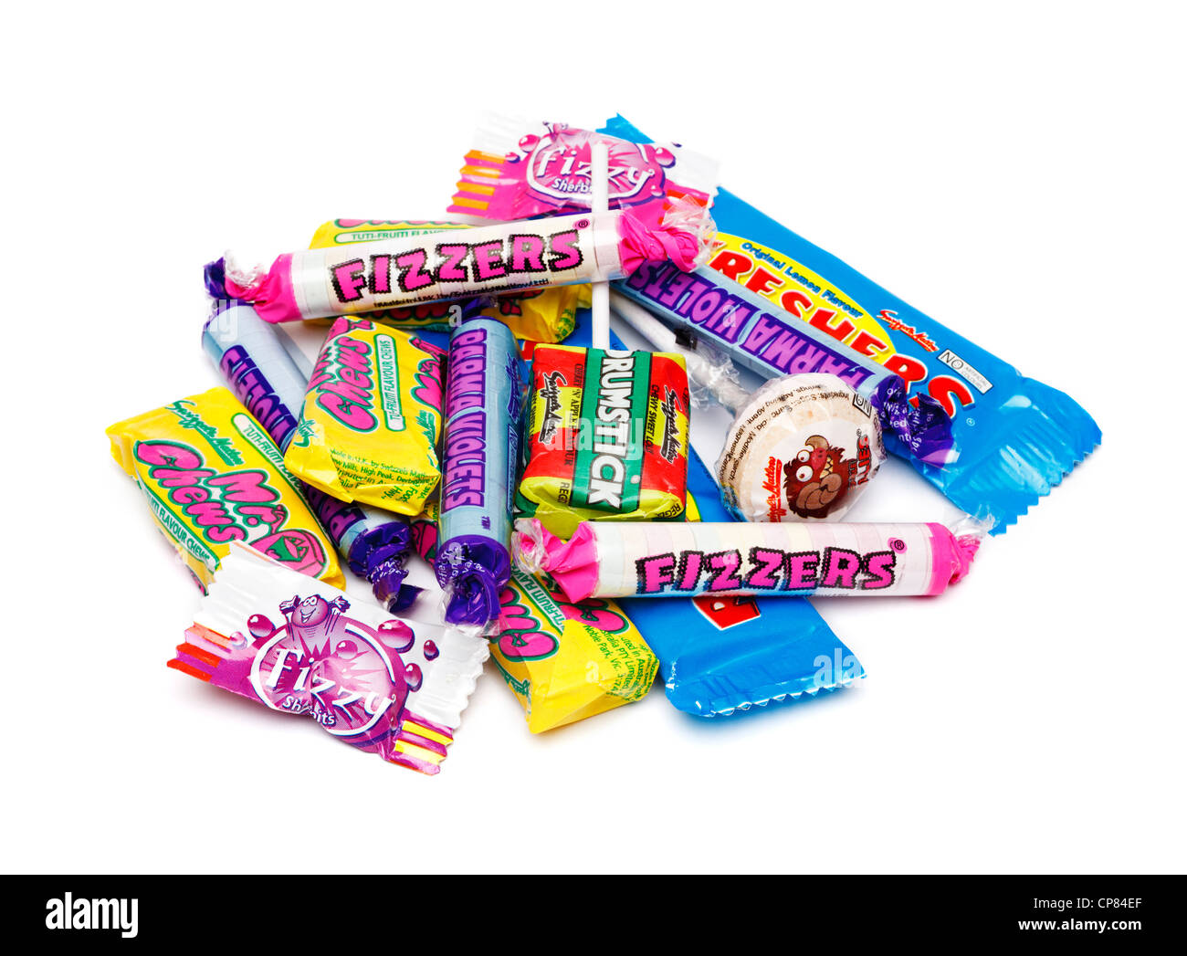 Pile of old fashioned kids sweets Stock Photo
