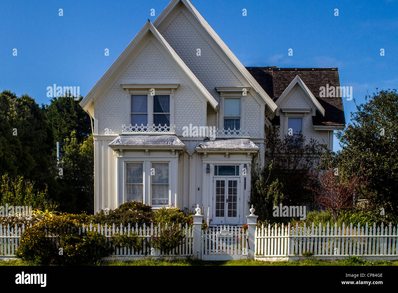 Blair House Bed and breakfast in Mendocino California Stock Photo - Alamy