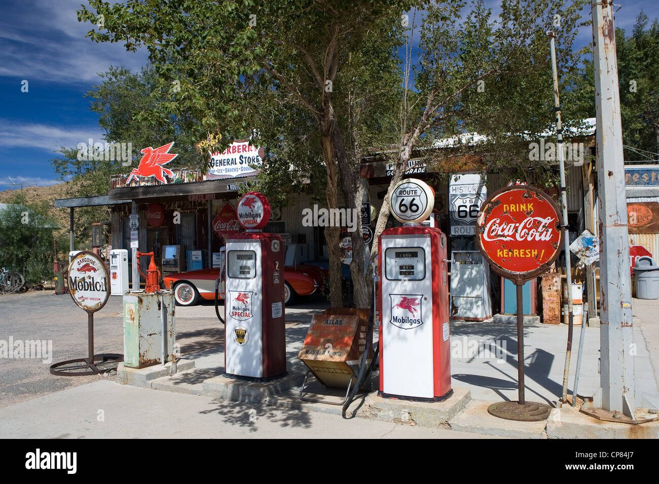 The general store at Hackberry, on Historic Route 66, Arizona, United States Stock Photo