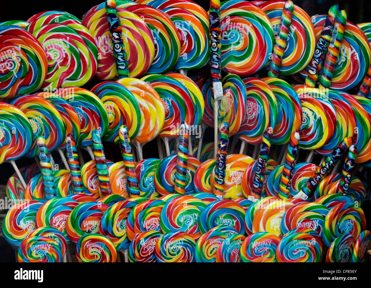 Whirly lollipop pattern Stock Photo