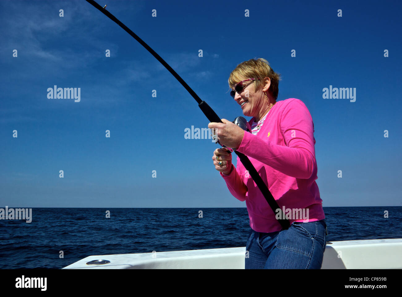 Female angler hi-res stock photography and images - Alamy