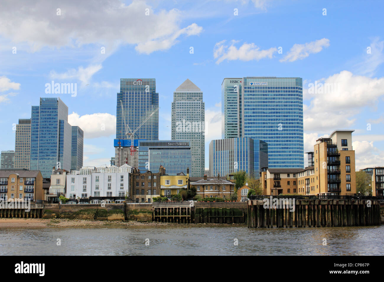 Barclays hsbc tower blocks hi-res stock photography and images - Alamy
