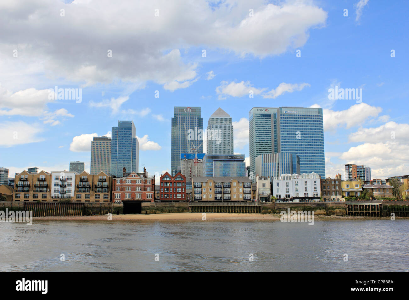 Barclays hsbc tower blocks hi-res stock photography and images - Alamy