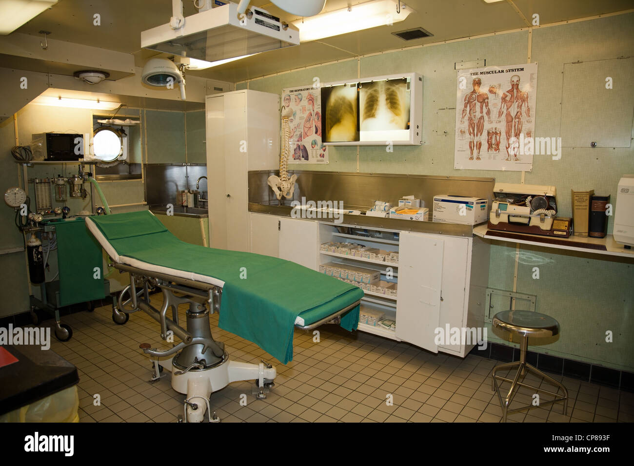 Sick bay Inside the royal yacht Britannia Edinburgh Stock Photo Alamy