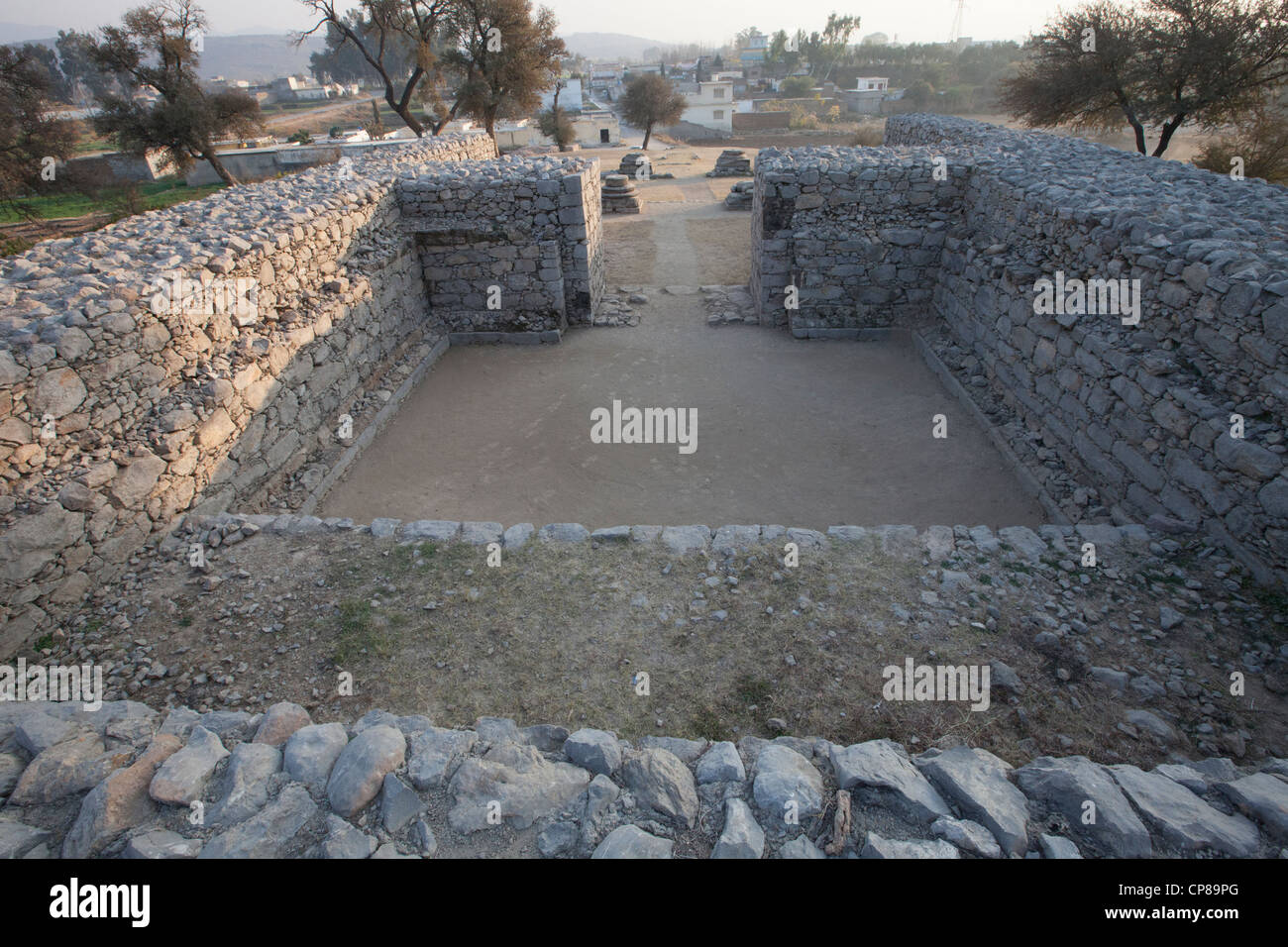 Jandial Greek Temple, Taxila, Punjab Province, Pakistan Stock Photo