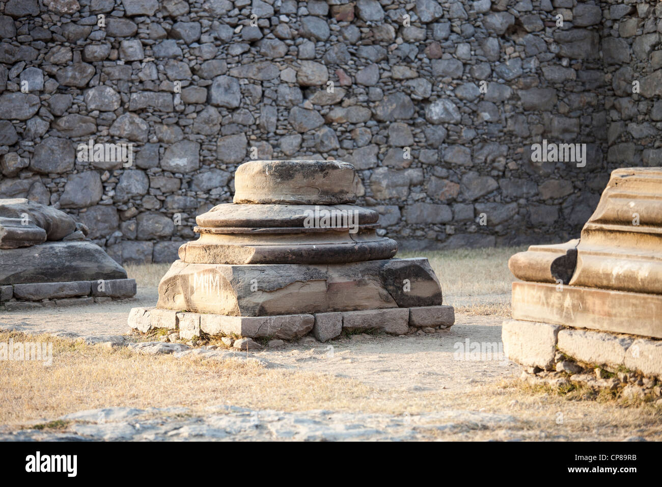 Jandial Greek Temple, Taxila, Punjab Province, Pakistan Stock Photo