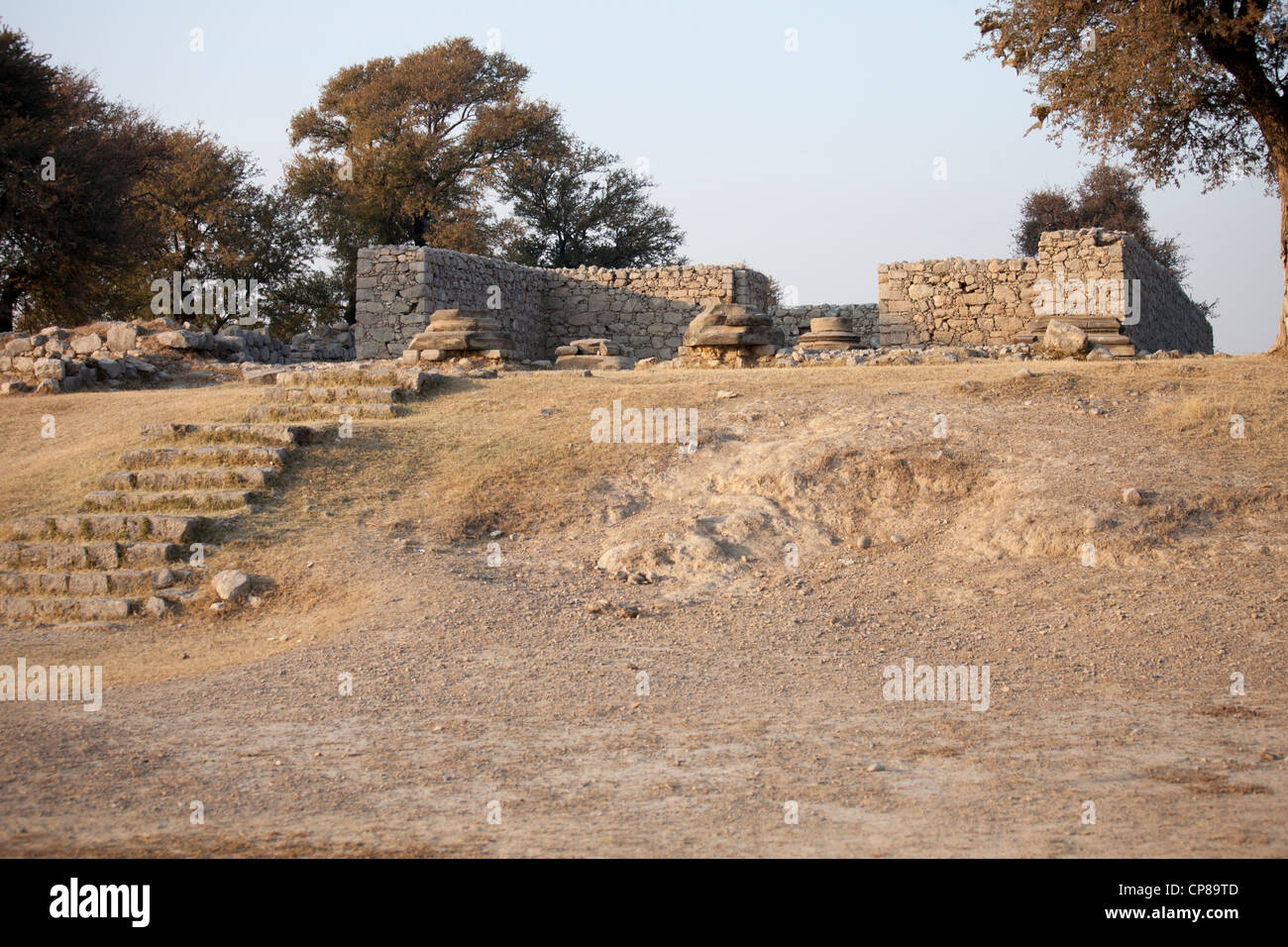 Jandial Greek Temple, Taxila, Punjab Province, Pakistan Stock Photo