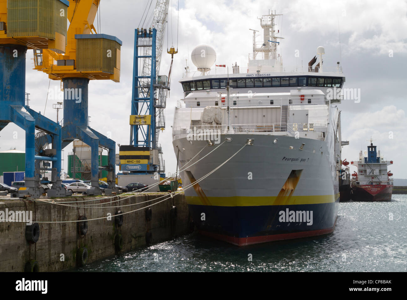 port of Brest,Brittany,France Stock Photo