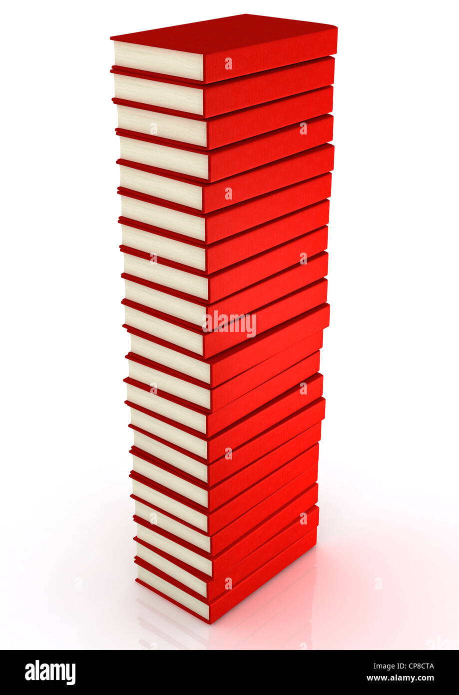 Stack Photos. Red stack of red books Stock Photo - Alamy