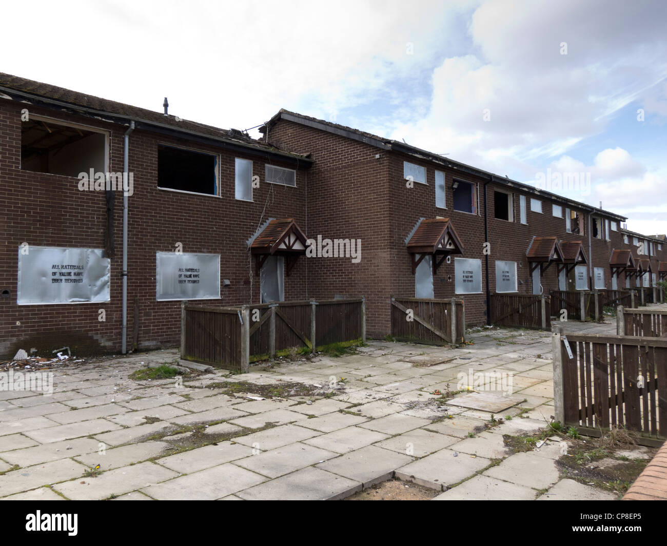 England, Salford, Lower Broughton, 1980's council housing ready for