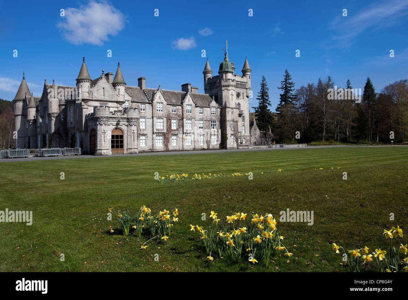 Balmoral Scottish Royal Scots baronial revival style castle and grounds