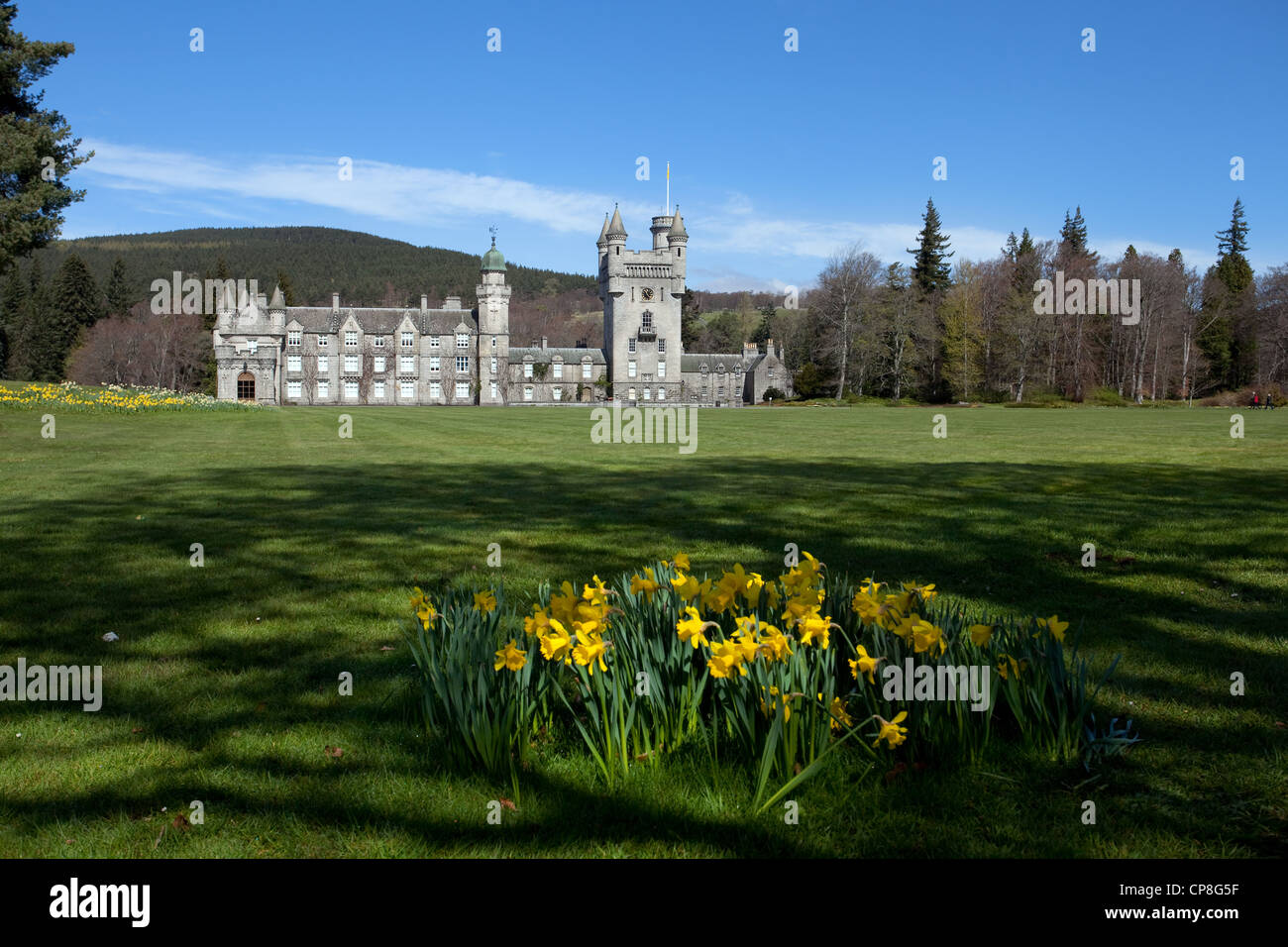 Balmoral Scottish Royal Scots baronial revival style castle and grounds