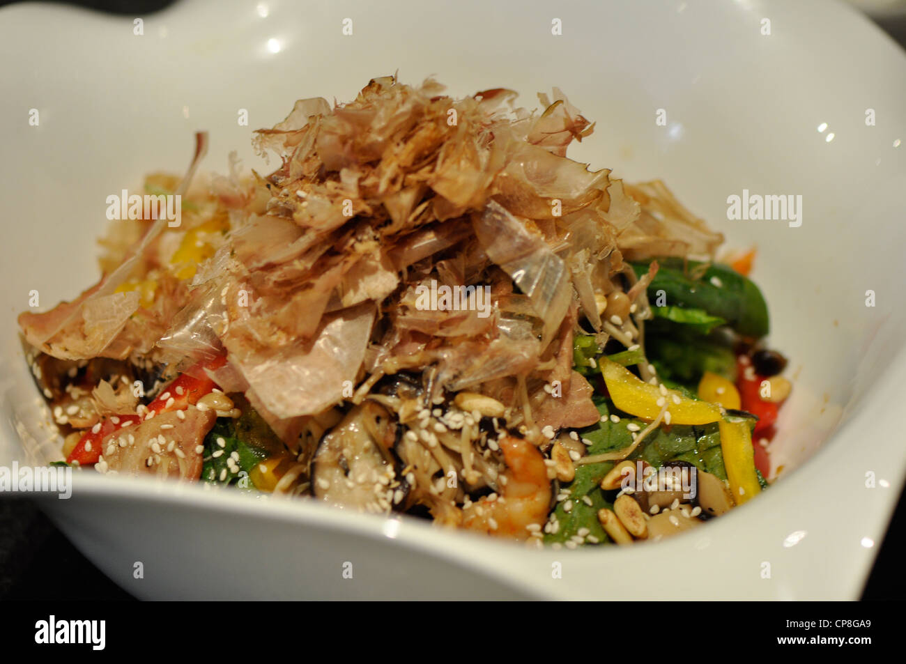 One plate of fresh sashimi in a japanese restaurant Stock Photo - Alamy