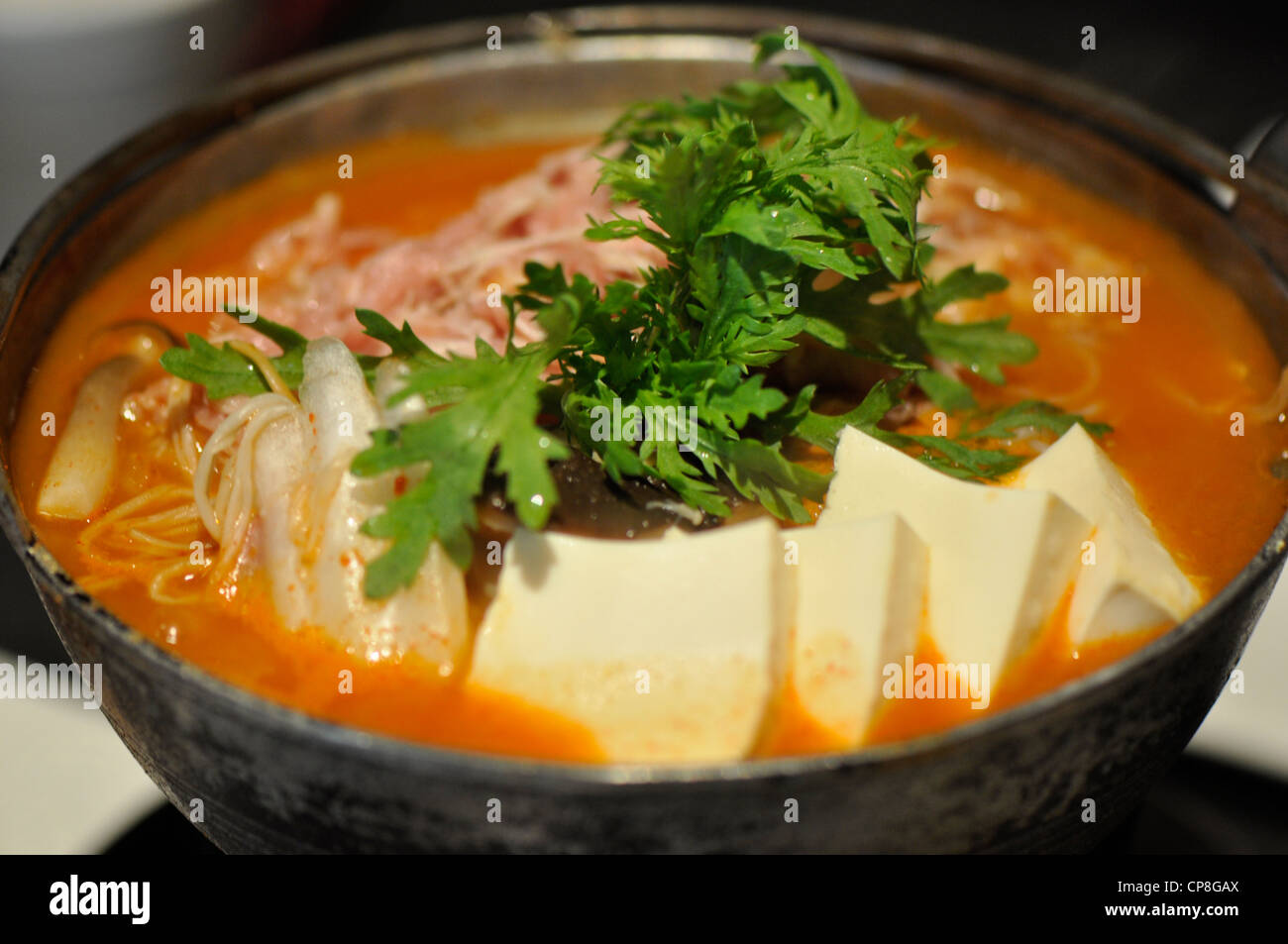 One plate of fresh sashimi in a japanese restaurant Stock Photo - Alamy