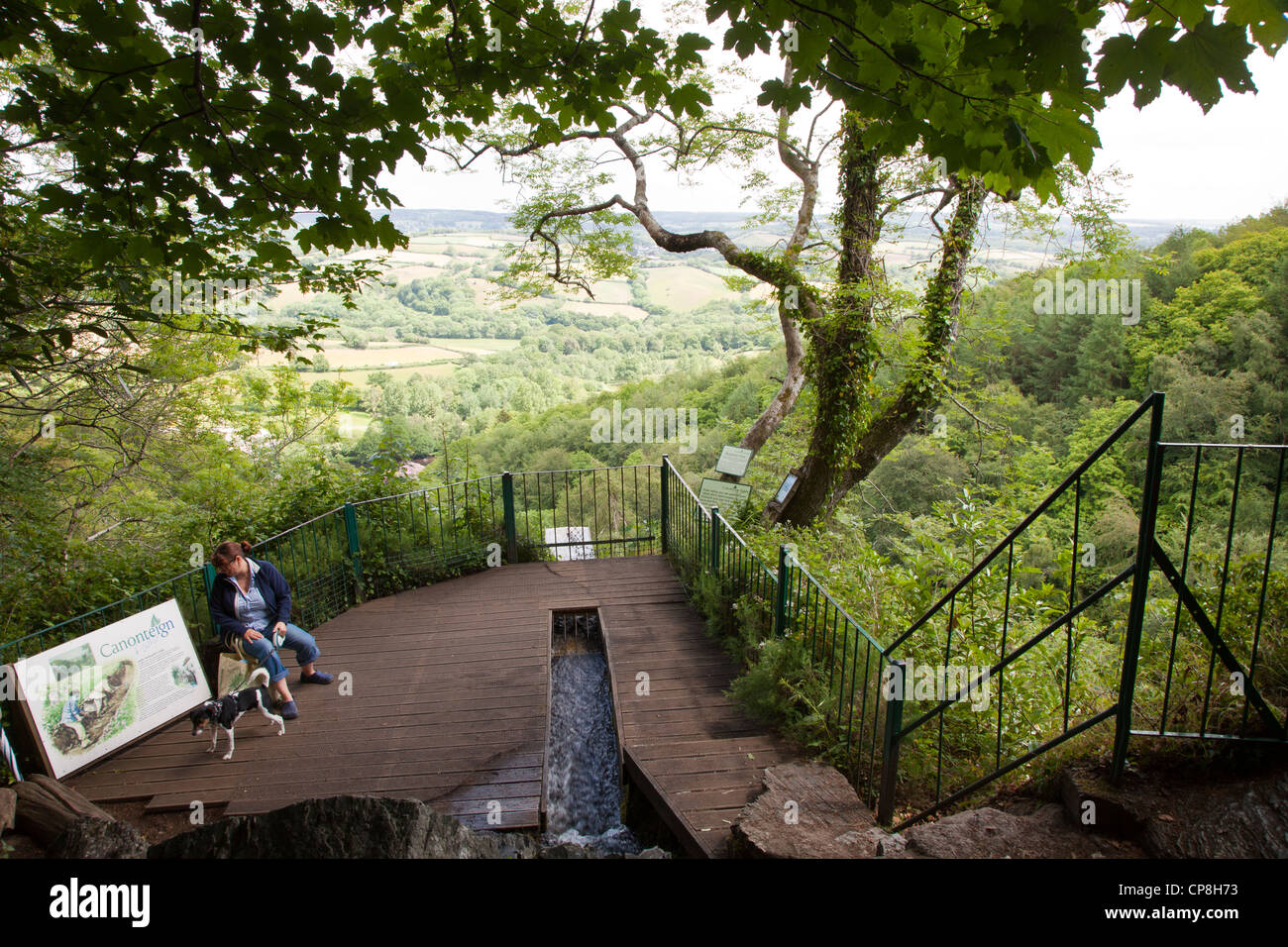 Canonteign falls on the canonteign estate in the Teign valley on the