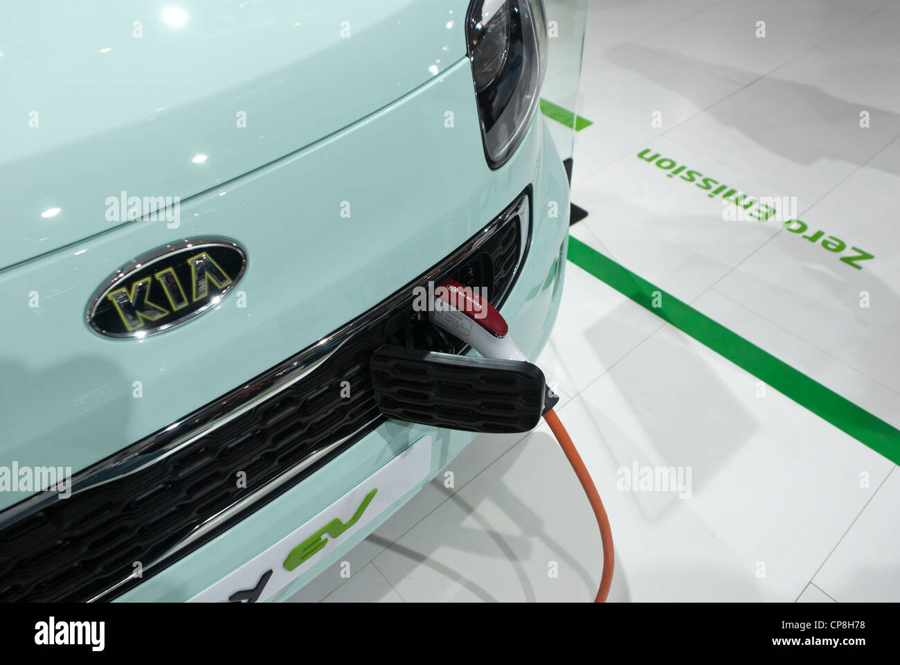 Kia's zero-emission city car Stock Photo