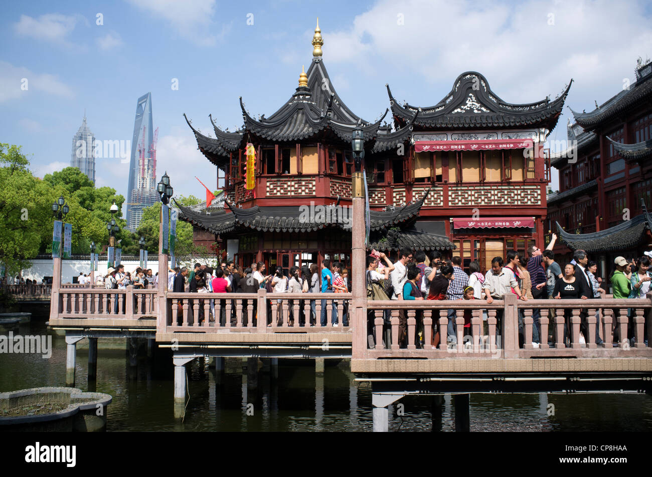 View of teahouse in YuYuan Garden in Shanghai China Stock Photo Alamy