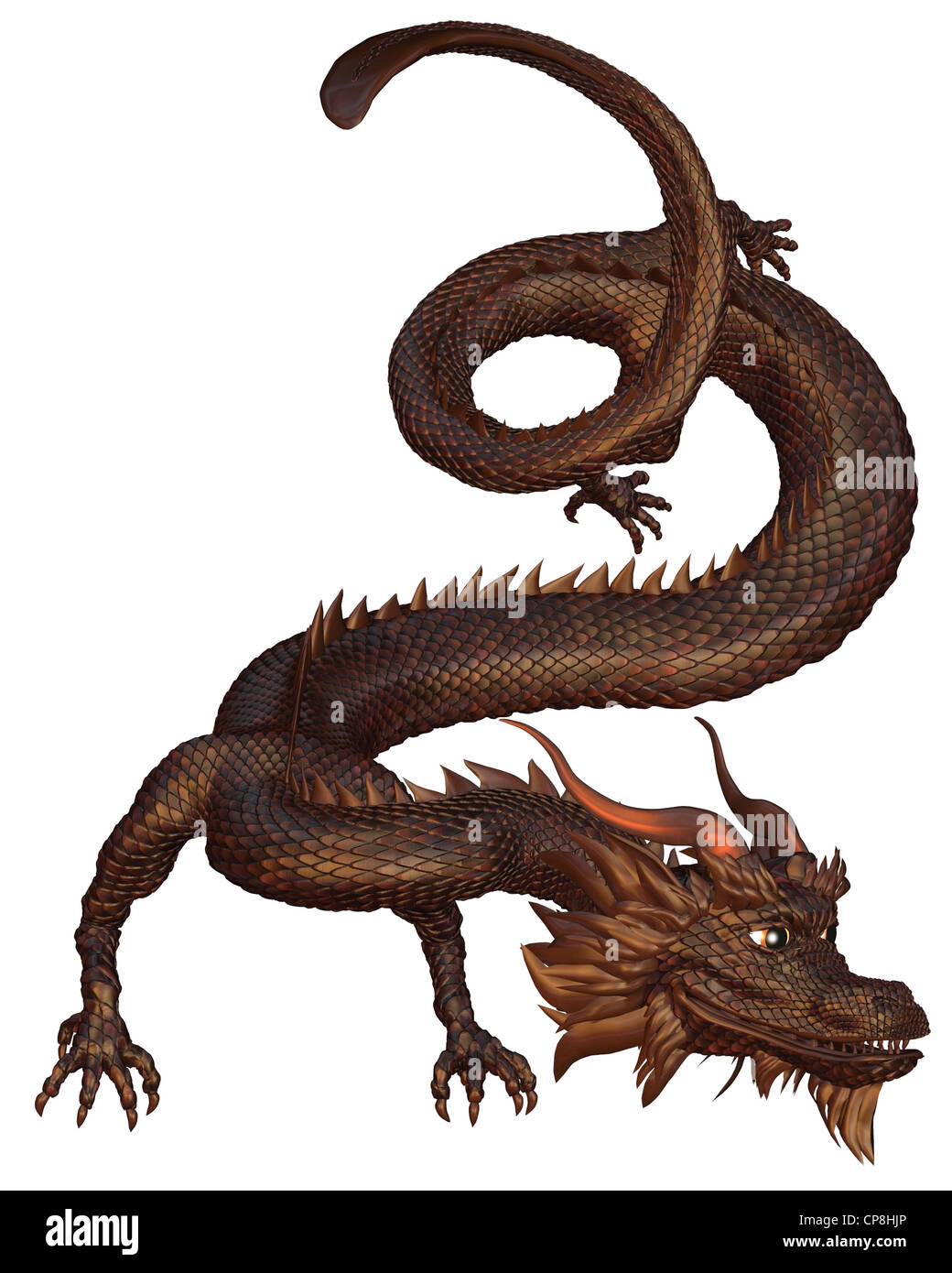 Chinese Bronze Dragon Stock Photo Alamy