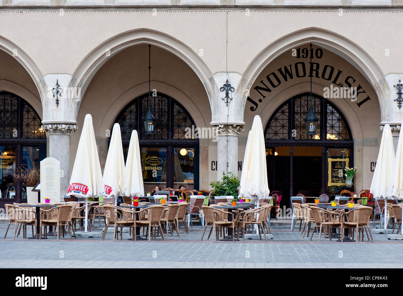 Cafe cracow krakow tables hi-res stock photography and images - Alamy