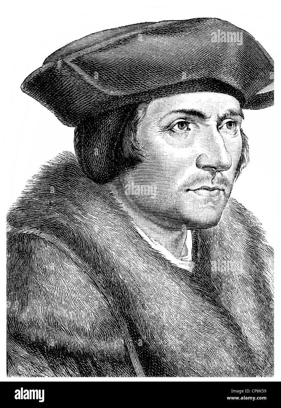 Thomas Morus or More, 1478 - 1535, an English statesman, humanist writer and a saint and martyr of the Roman Catholic Church, Hi Stock Photo