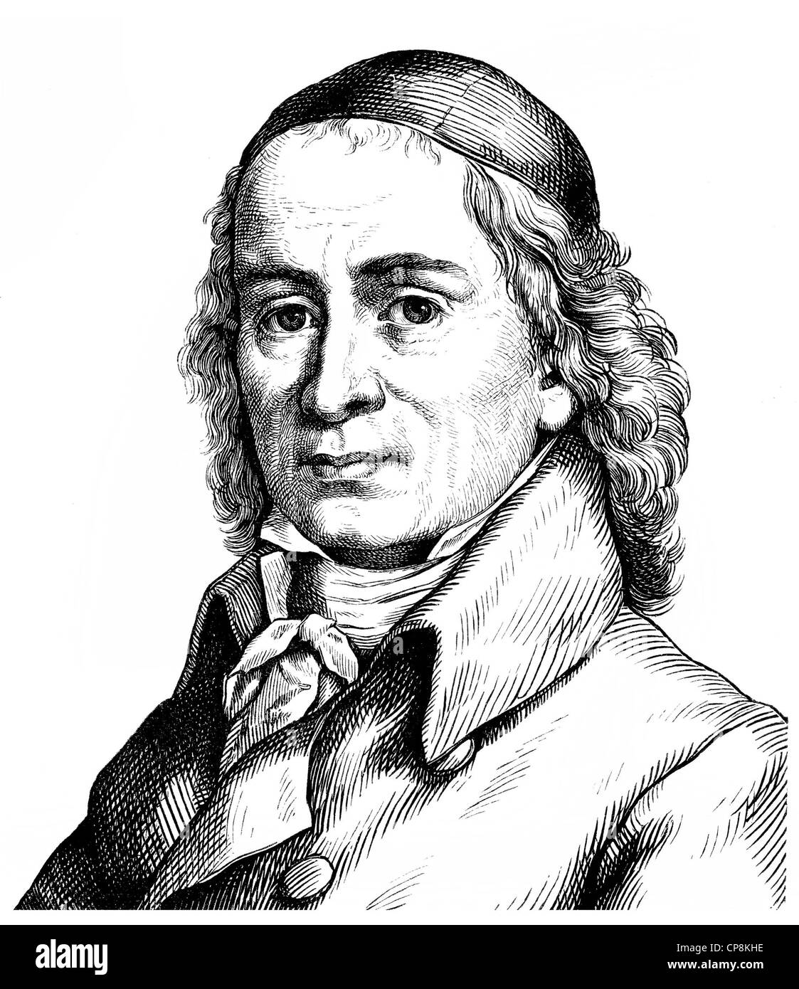 August Hermann Francke, 1663 - 1727, a German Protestant theologian, educator and hymn writer, a main proponent of pietism and f Stock Photo