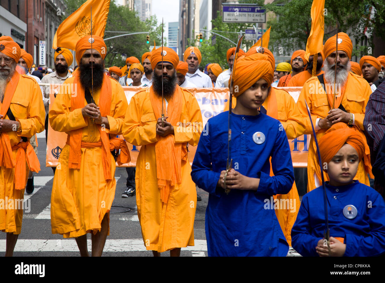 Annual Sikh Parade & Festival on Madison Avenue in New York City Stock