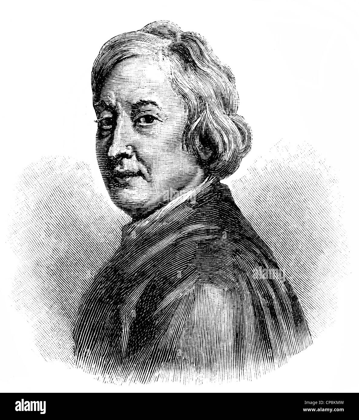 John Dryden, 1631 - 1700, an English poet, literary critic and 