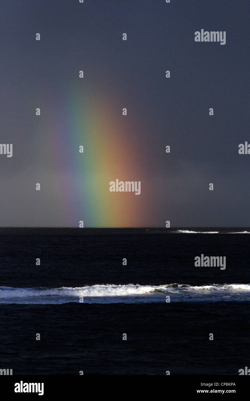 rainbow over the sea Stock Photo - Alamy