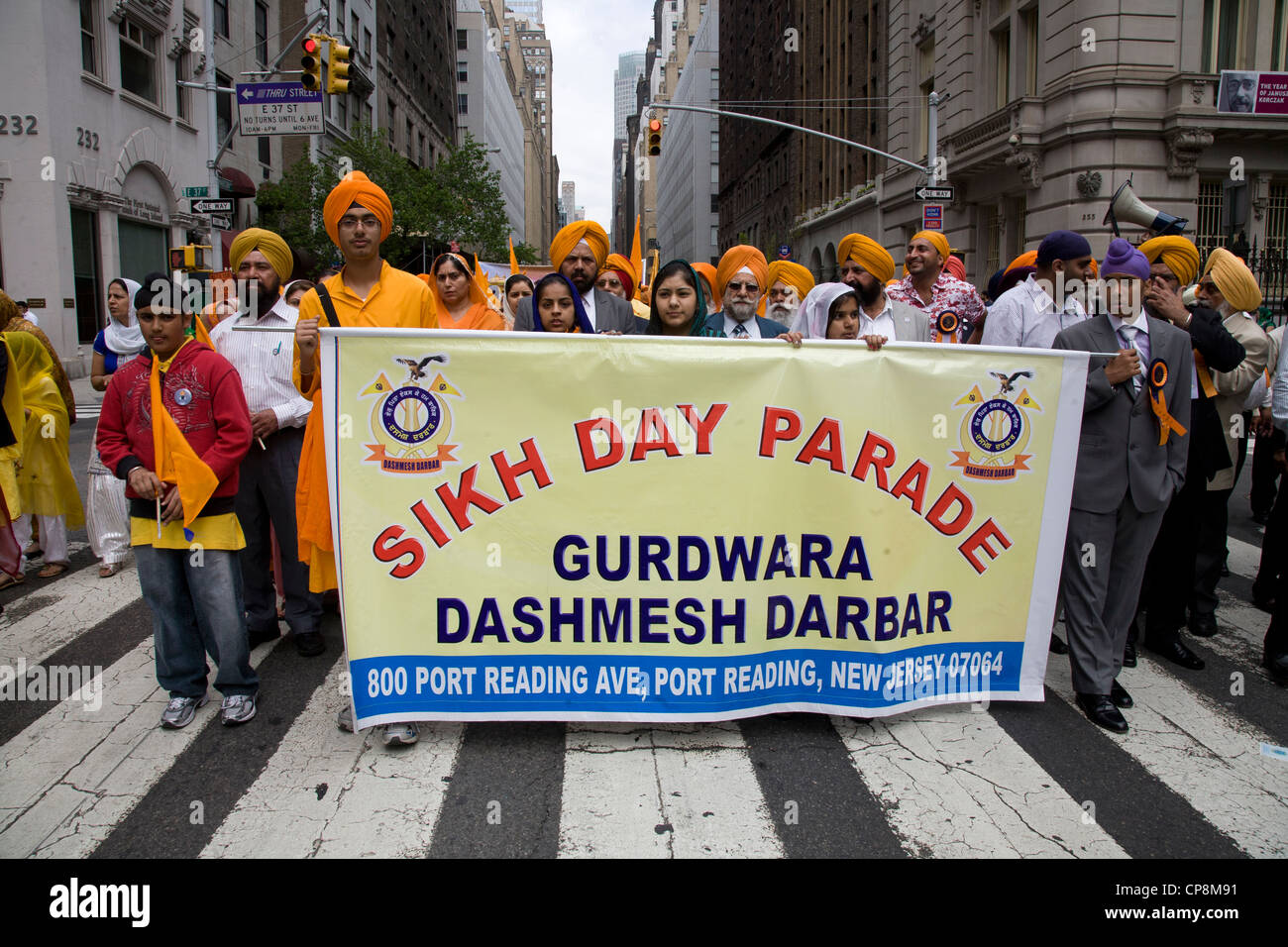 Annual Sikh Parade & Festival on Madison Avenue in New York City Stock