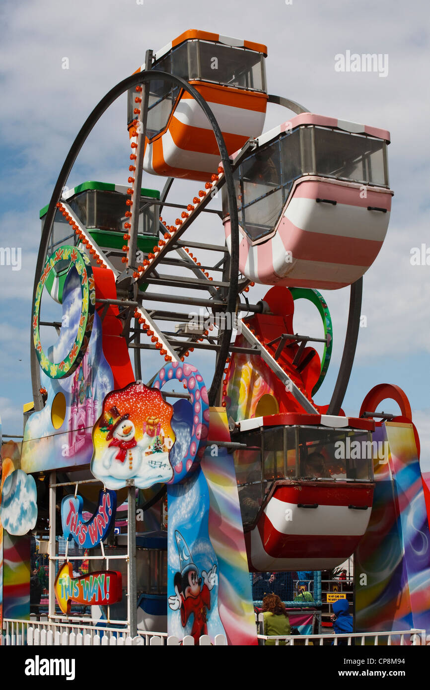 Southport Pleasureland  North-west Amusement park on the Seafront, Merseyside, UK Stock Photo