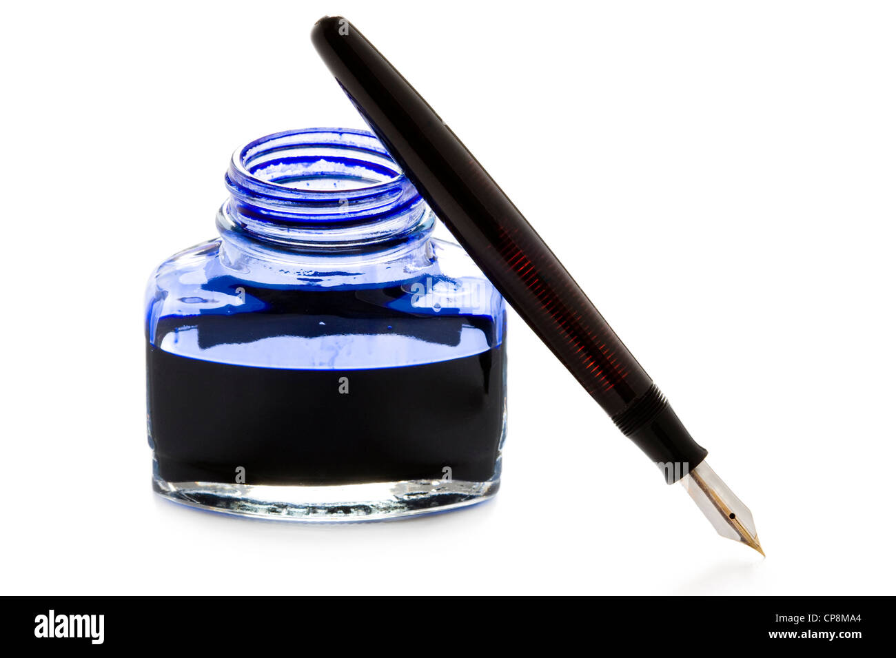 Ink Bottle And Pen