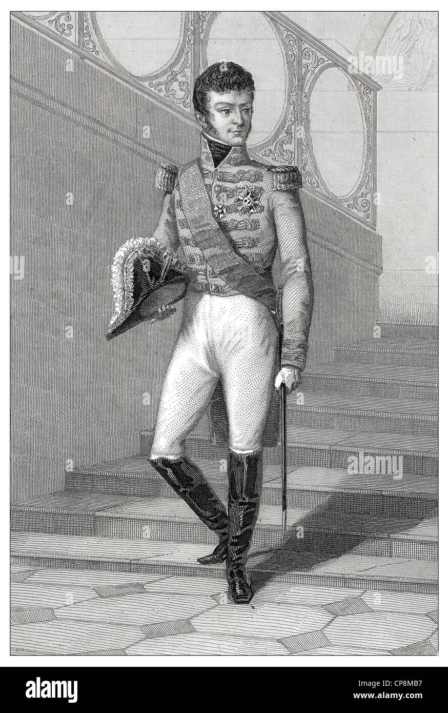 Jérôme Bonaparte and Girolamo Bonaparte, youngest brother of Napoléon Bonaparte, King of the Kingdom of Westphalia, Historischer Stock Photo