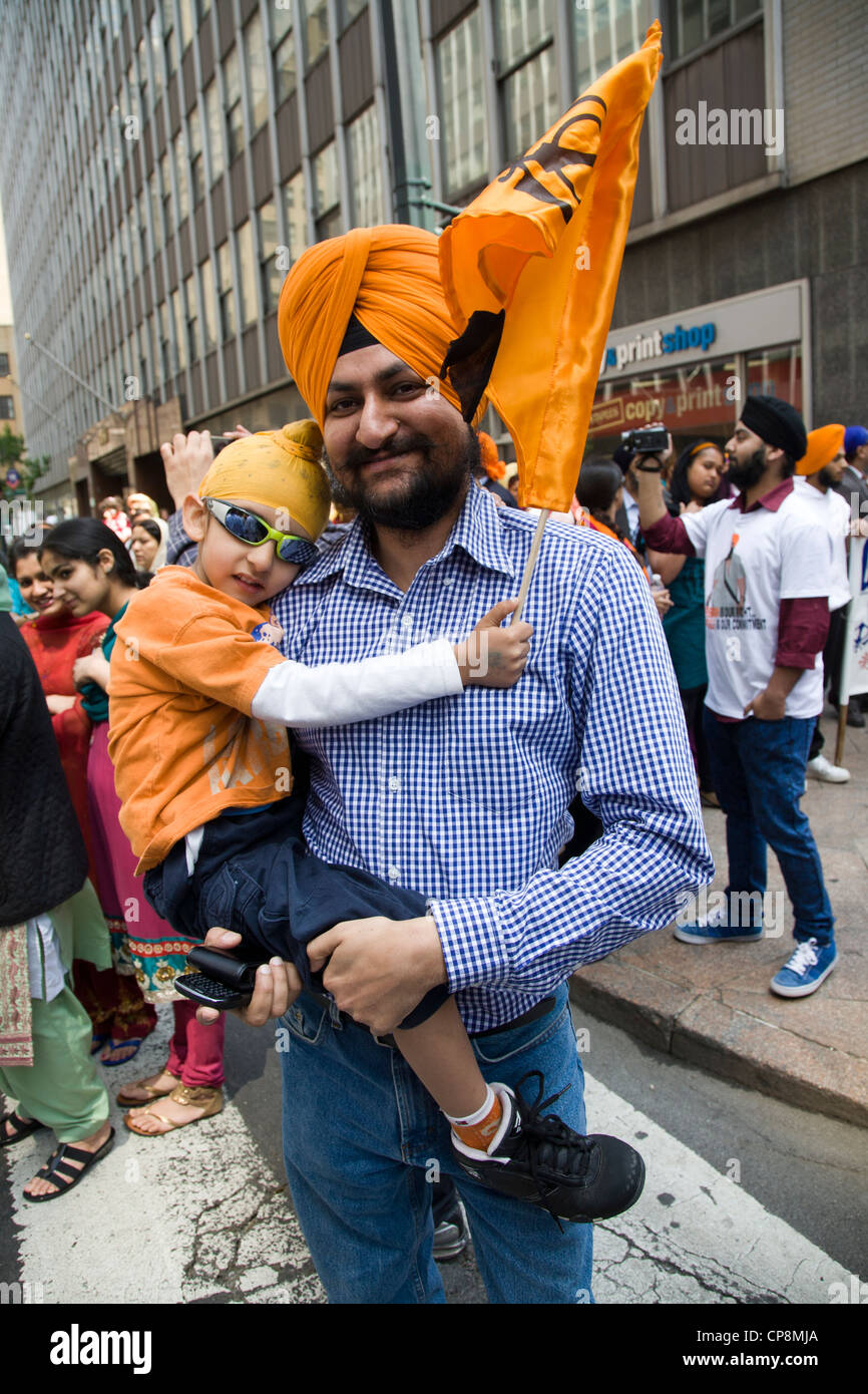 Annual Sikh Parade & Festival on Madison Avenue in New York City Stock
