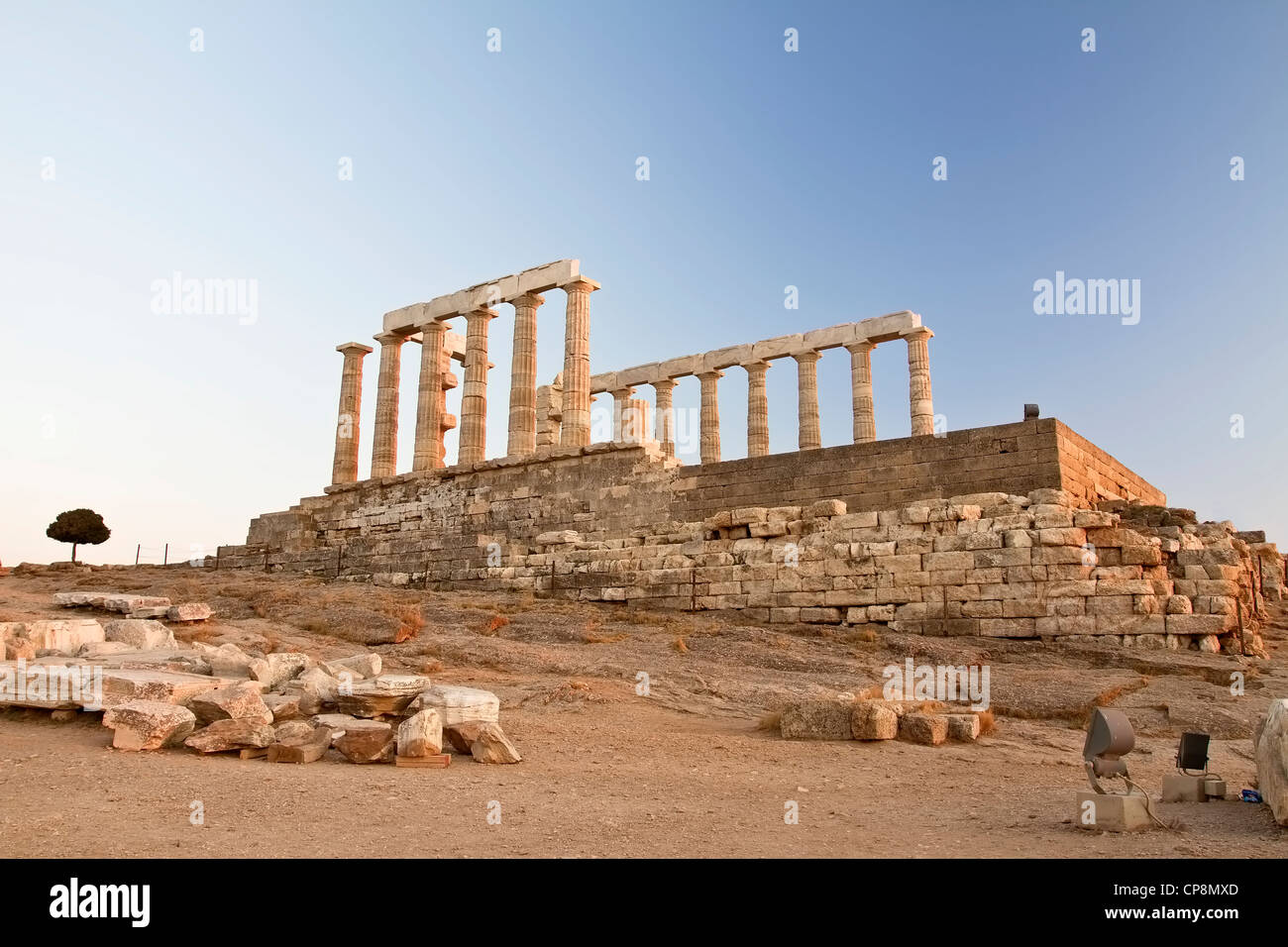 Temple of Poseidon at Cape Sounion, Greece Stock Photo - Alamy