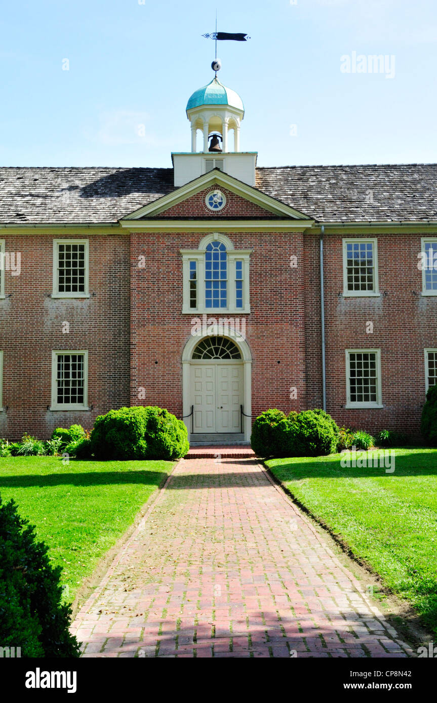 New Castle Academy built in 1789 Stock Photo