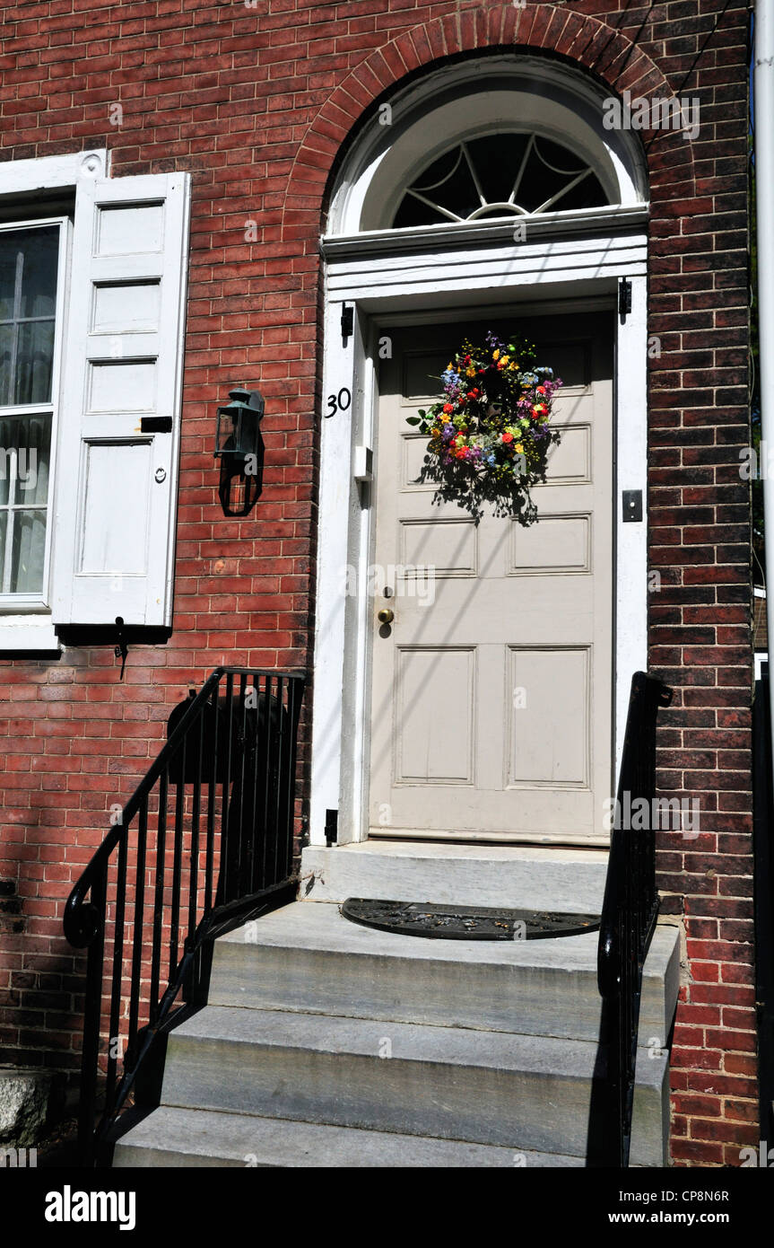 A private residence in New Castle, Delaware Stock Photo