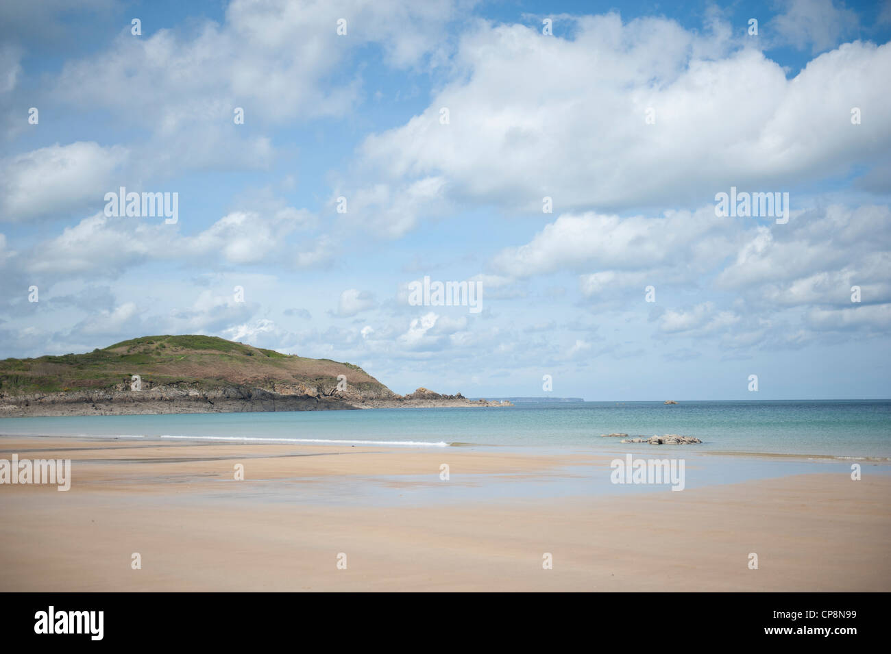 The plage du Longchamp at Saint-Lunaire, a seaside resort between St ...