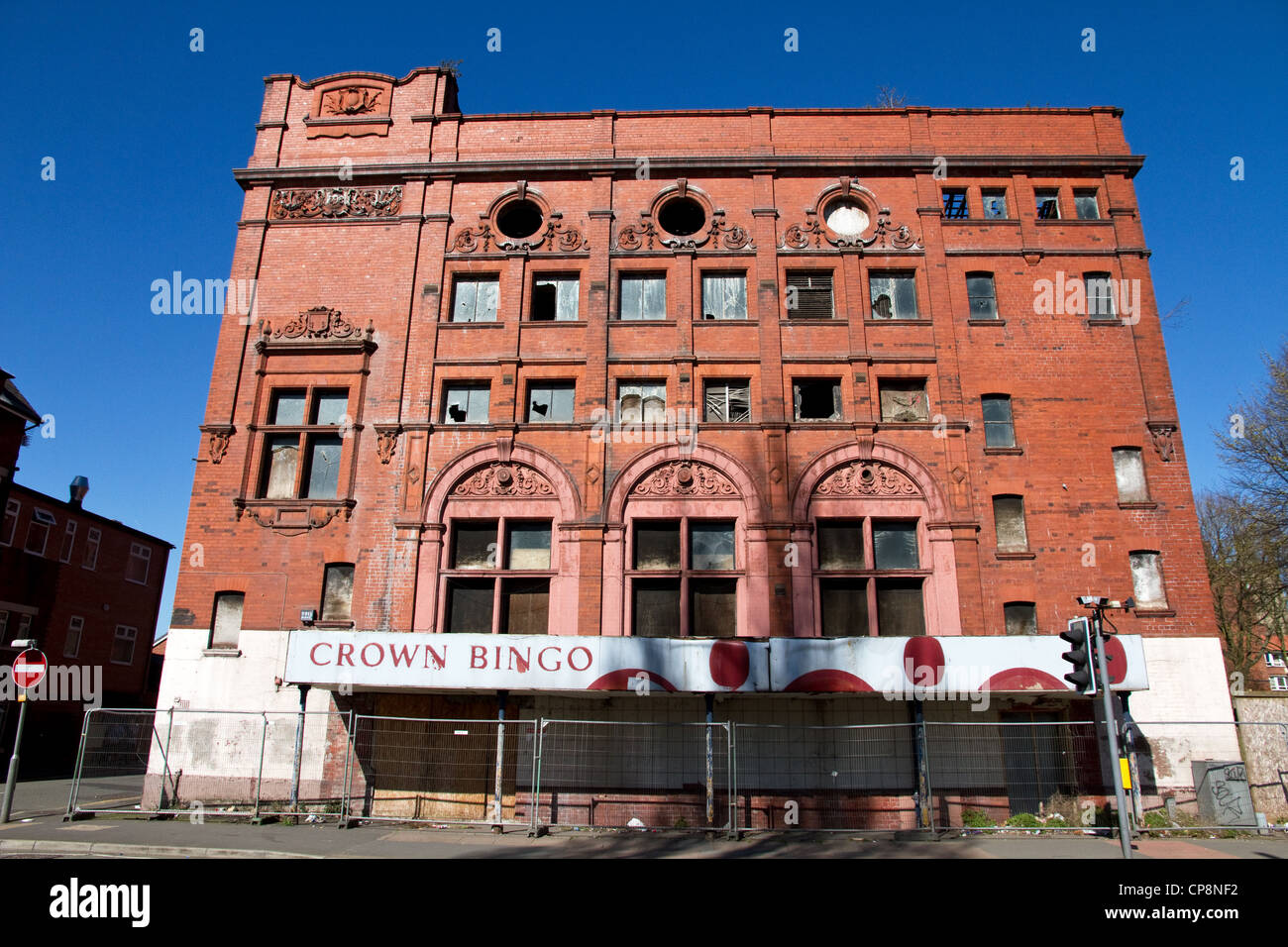 Derelict building (originally Lyceum Theatre, 1899), Liverpool Road, Eccles, Salford, Greater Manchester, England, UK Stock Photo