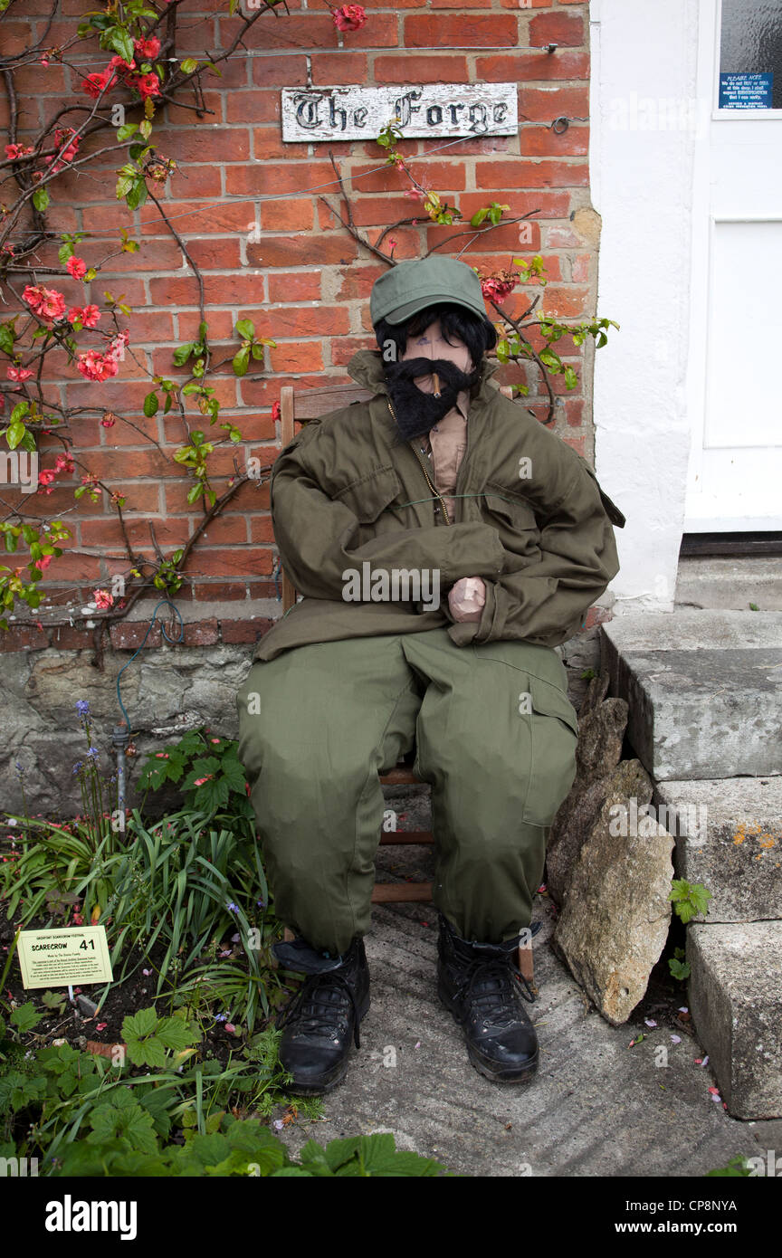 Scarecrow Festival Urchfont Village Stock Photo Alamy