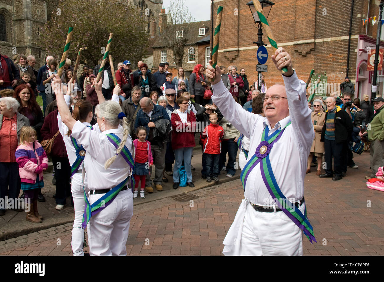 Sweeps Morris Dancing Annual Festival Rochester Kent England UK Stock Photo
