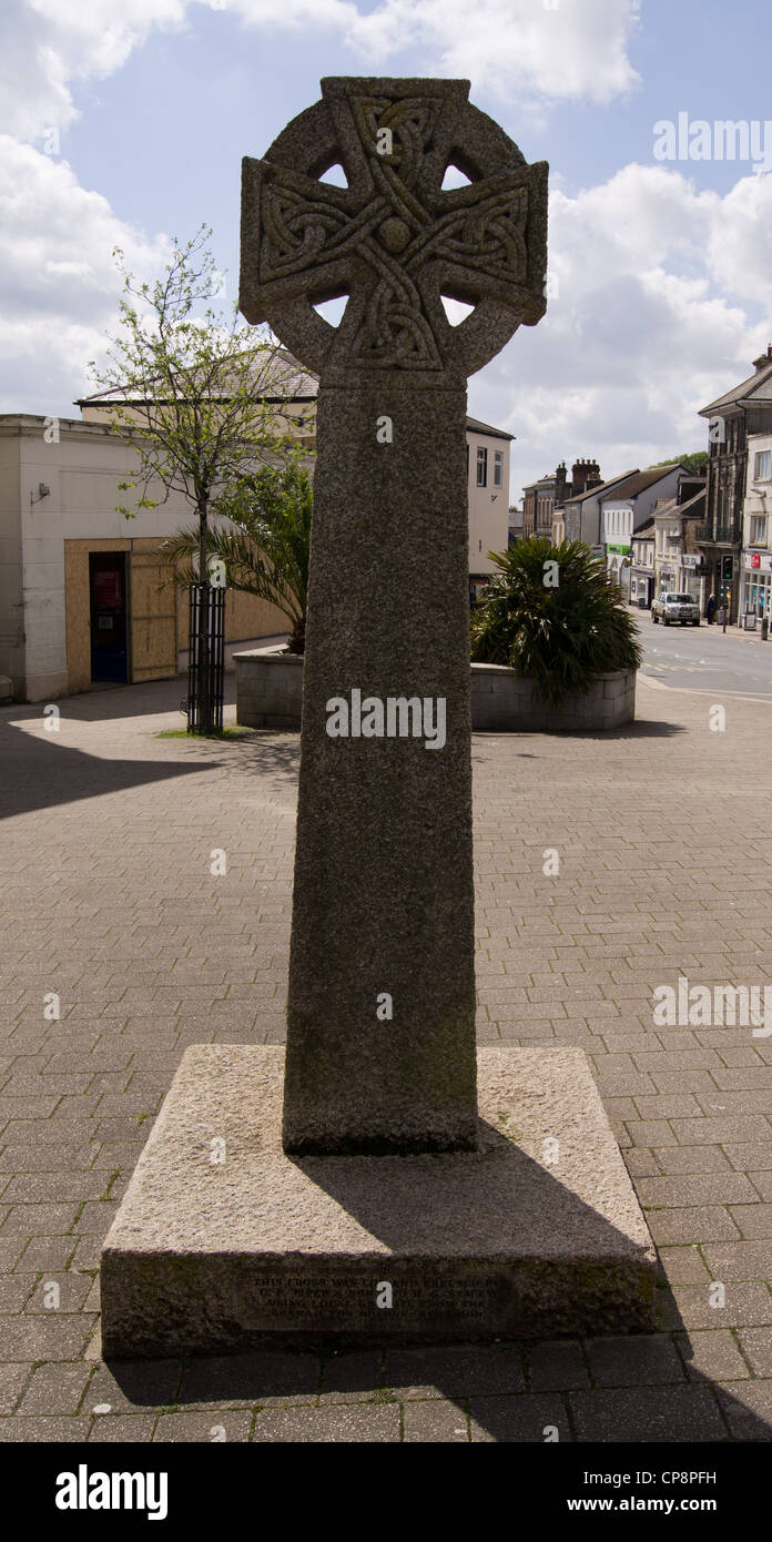 Monument, Barras Street, Liskeard, Cornwall Stock Photo