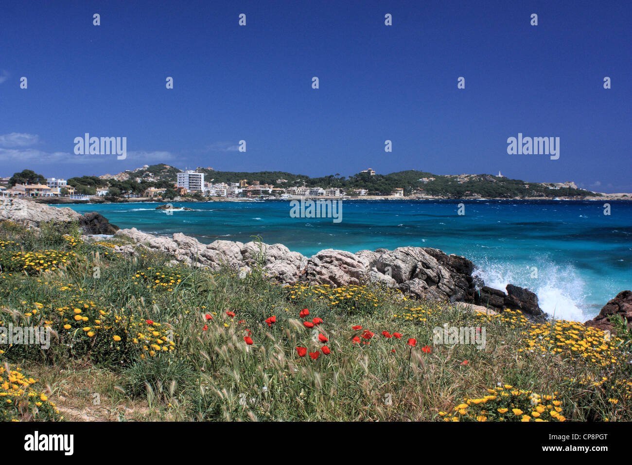 Cala Rajada, Majorca Island, Spain Stock Photo