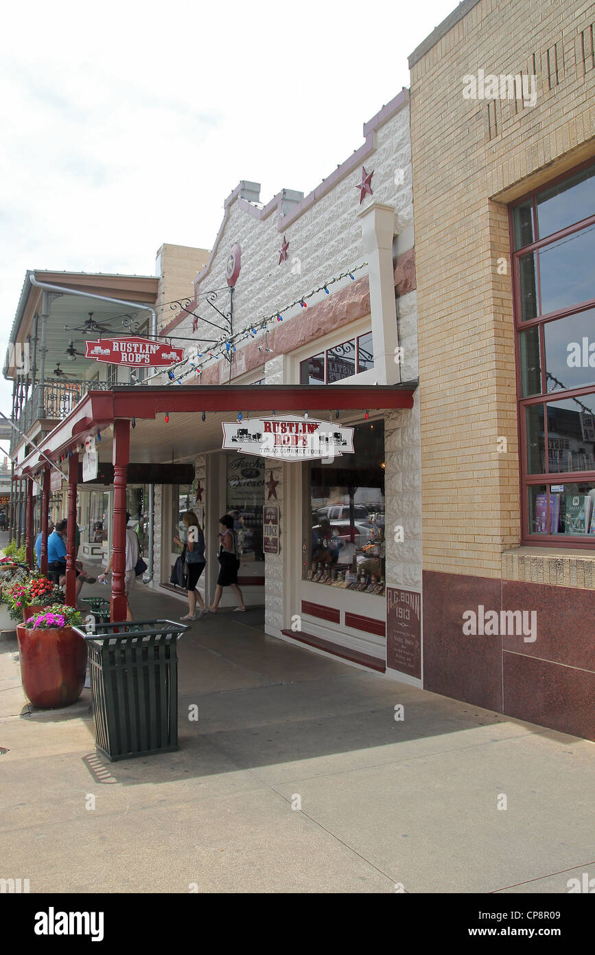 Rustlin Robs Rustlin' Rob's Texas Gourmet Foods, among other shops in downtown ...