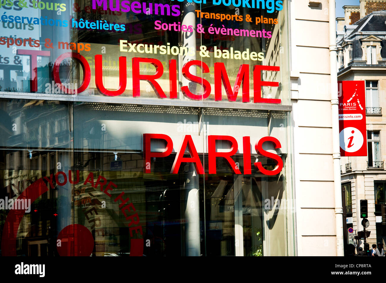 Paris Tourist Information Center, 25 Rue des Pyramides, Paris, France Stock Photo