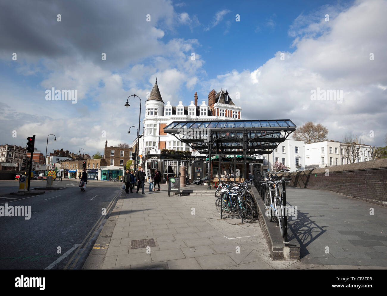 Kentish Town street scene, London, England, UK Stock Photo Alamy