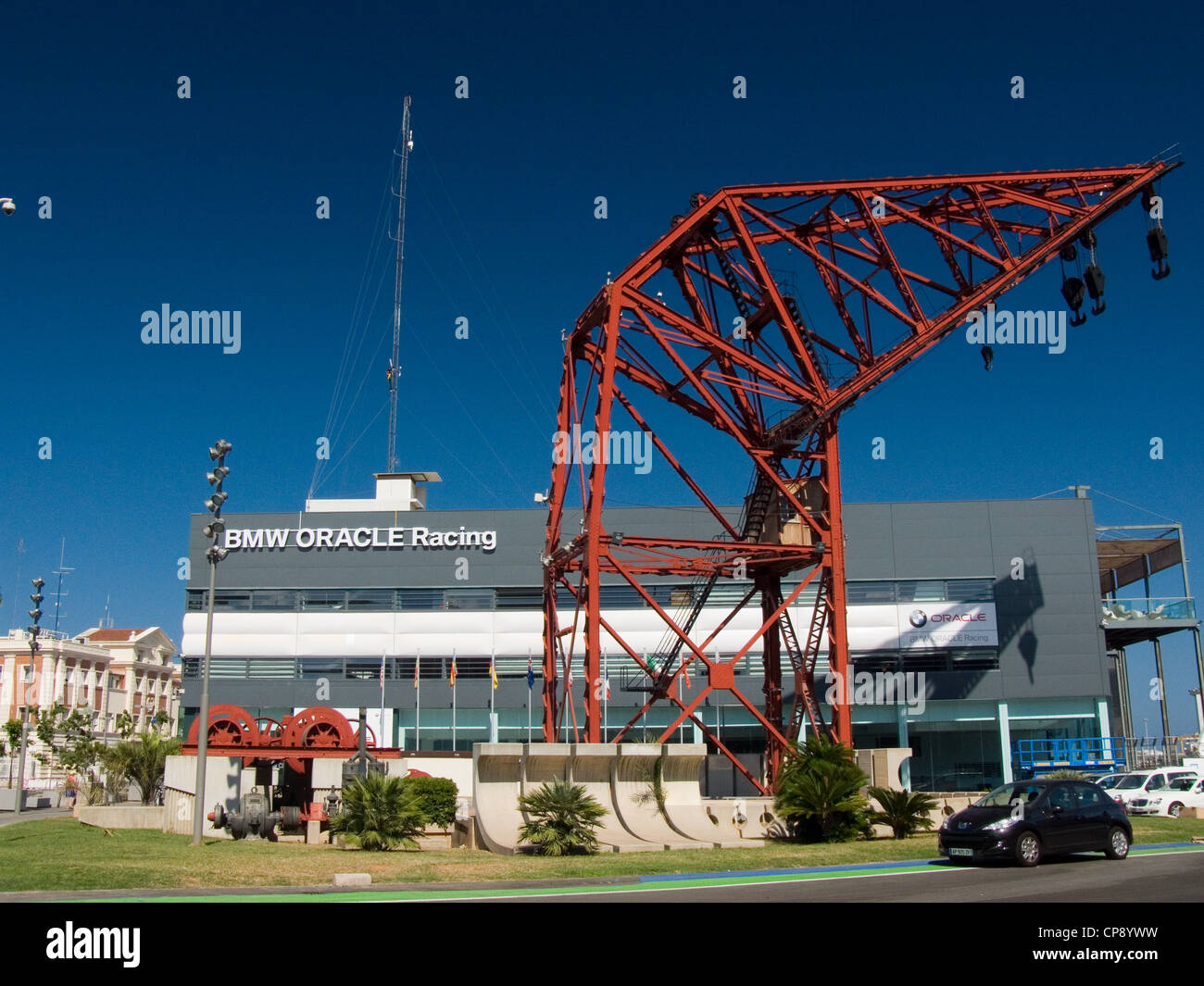 Oracle Racing Garage Oracle racing valencia hi-res stock photography and images - Alamy