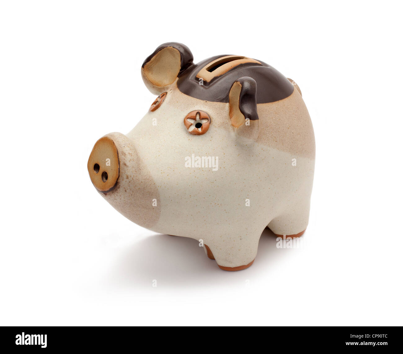 Ceramic piggy bank isolated on white background Stock Photo - Alamy